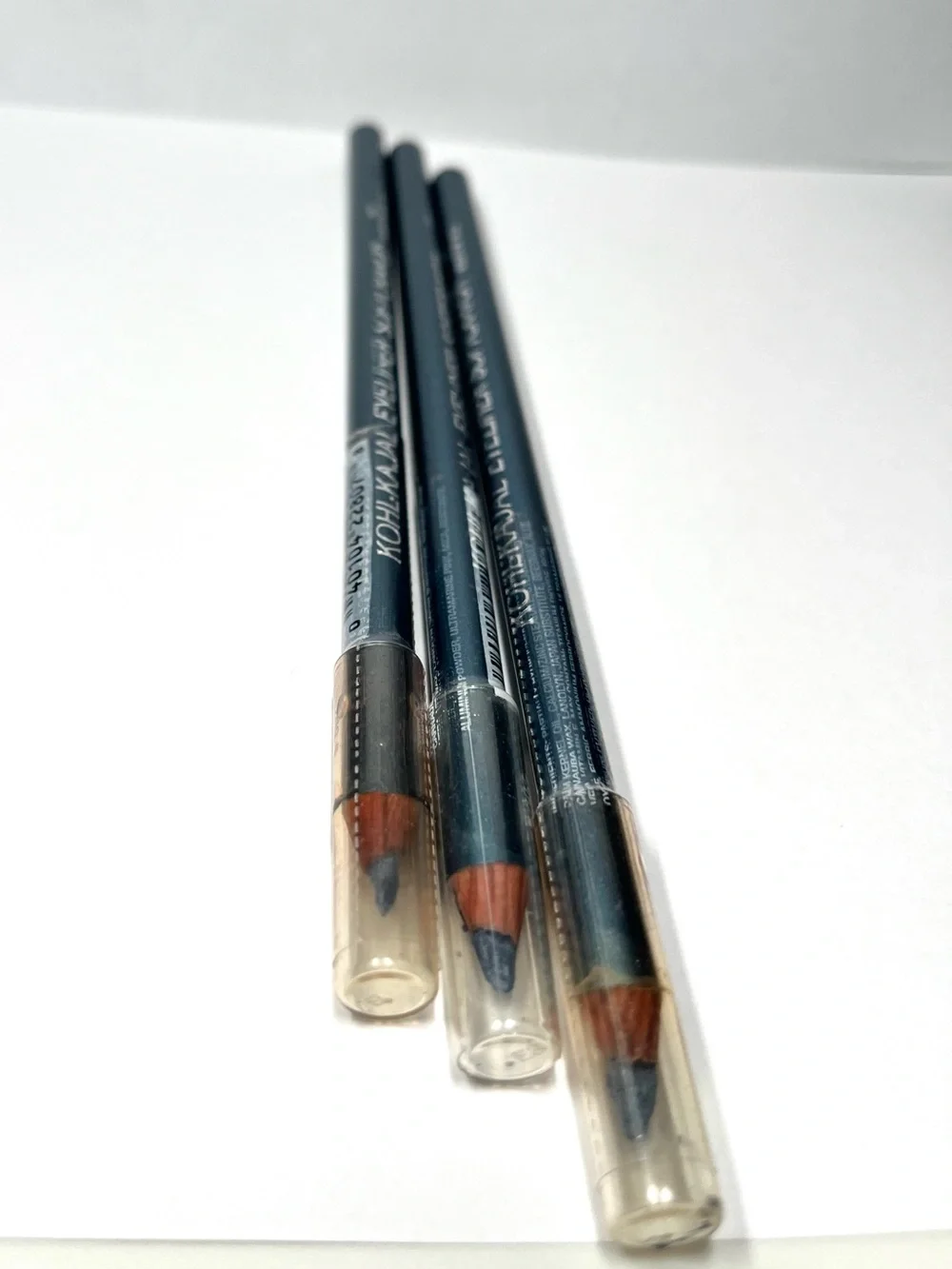 Love My Eyes Lot Of 3 Kohlkajal Soft Crayon Eyeliner Medium Blue #807 New